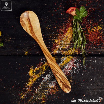 Olive Wood Kitchen Utensils Set of 5 Wooden Utensils Wooden Spoons, Spatula  and Spork FREE Personalization & Wood Beeswax -  Sweden