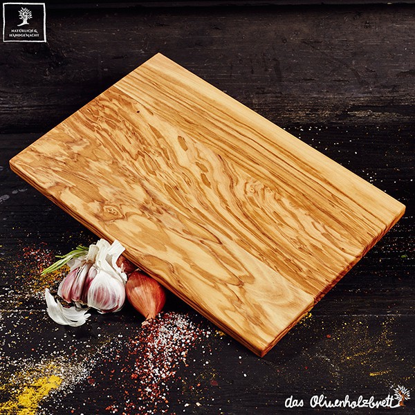 Bamboo Wood Thin Kitchen Cutting Boards with Oval Hole in Center, Set of 2